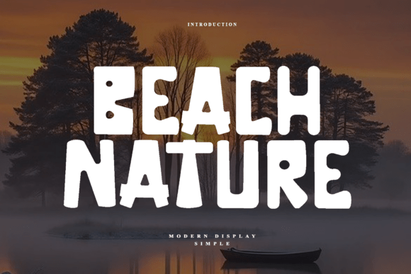 Beach Nature Font: Rugged Typography for Outdoor Brands