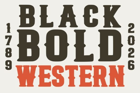 Black Bold Western: Revitalizing Vintage Typography for Modern Design