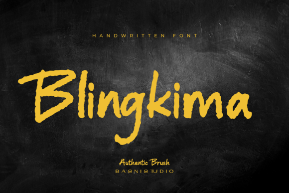 Blinkima: Authentic Brush Handwritten Font