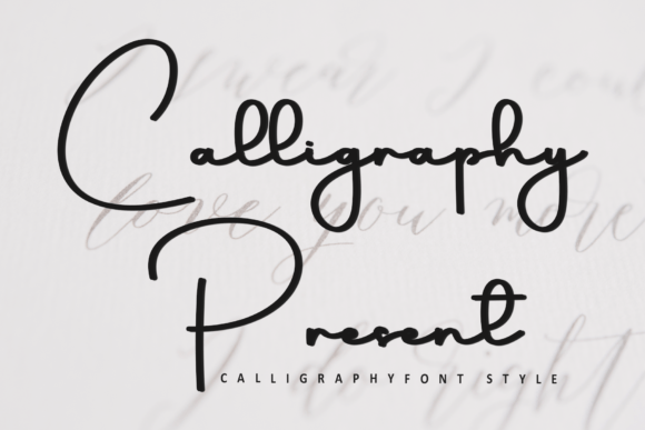 Calligraphy Present: Elevating Creative Projects with Soft, Distinctive Typography