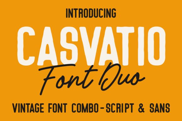 Casvatio Duo: Authentic Vintage Typography