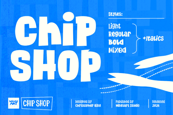 Chip Shop Font: British Humor in Display Typography