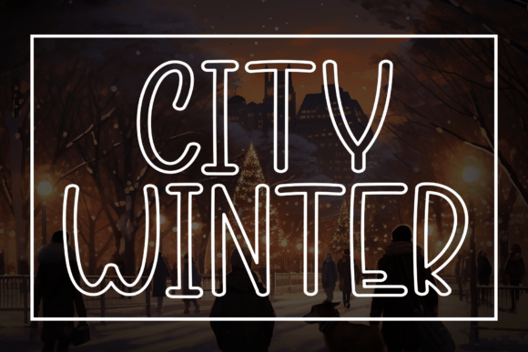 City Winter: A Whimsical Handwritten Font for Personalized Design