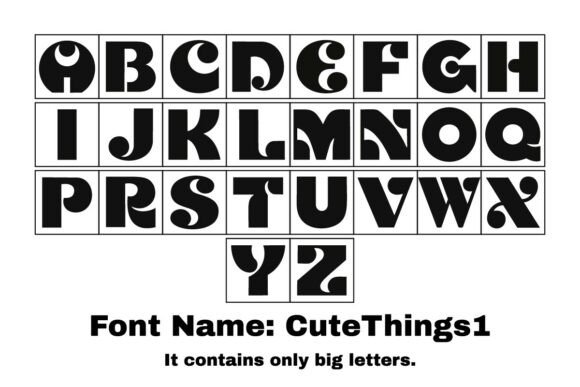 CuteThings1: Leveraging Retro Whimsy and Negative Space in Modern Display Typography
