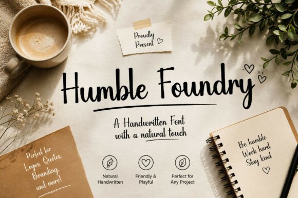Humble Foundry: Elevating Design with Refined Handwritten Script