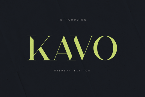 Kavo: Elevating Visual Storytelling Through Modern Serif Typography
