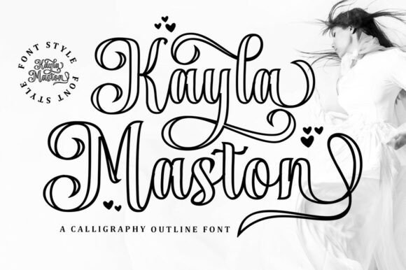 Kayla Maston: Mastering Elegant Outline Typography for Romantic Designs