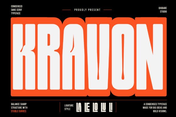 Kravon: A Practical Guide to Bold Condensed Typography