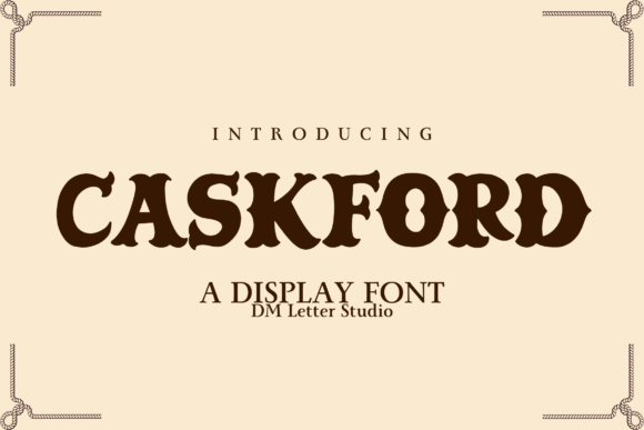 Meet Caskford: Vintage Western Font