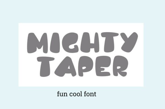 Mighty Taper: Bold Display Font for Impact