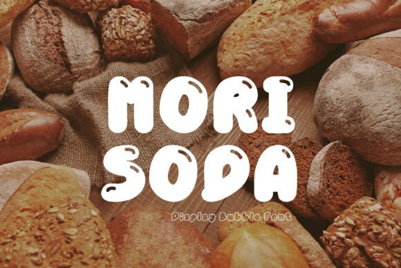 Mori Soda: A Playful Bubble Font for Cute Designs