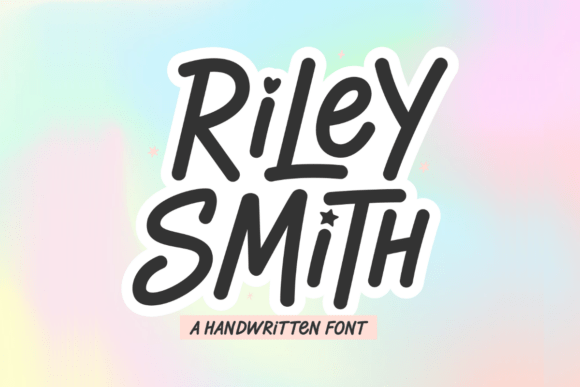 Riley Smith: Modern Handwritten Font Design