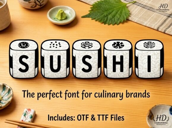 Sushi: Serving Up Creative Playfulness in Modern Culinary Typography