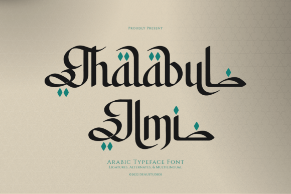 Thalabul Ilmi: Premium Faux-Arabic Display Font